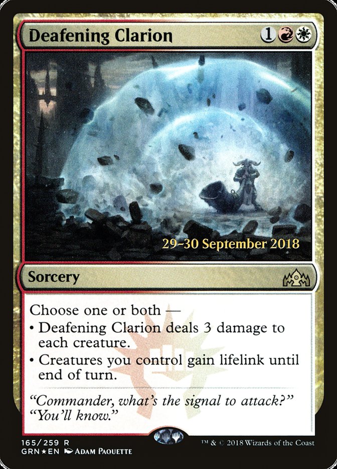 Deafening Clarion [Guilds of Ravnica Prerelease Promos] | Gamers Paradise