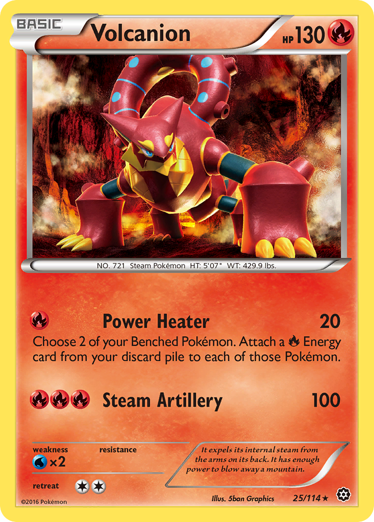 Volcanion (25/114) [XY: Steam Siege] | Gamers Paradise