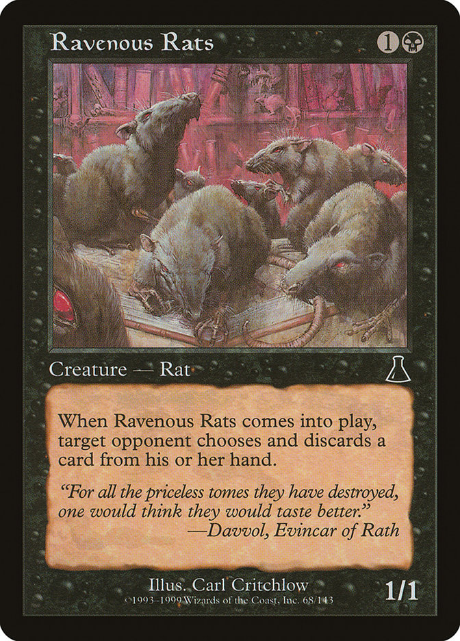 Ravenous Rats [Urza's Destiny] | Gamers Paradise