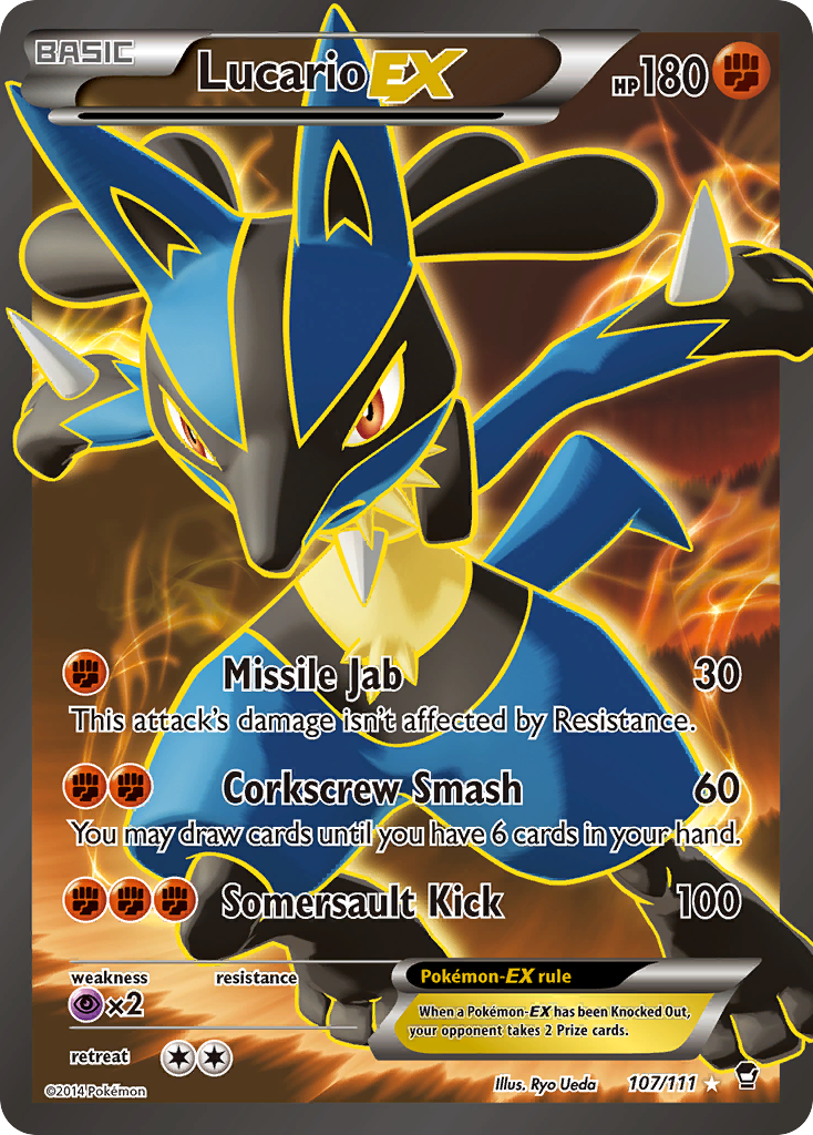 Lucario EX (107/111) [XY: Furious Fists] | Gamers Paradise