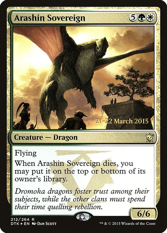 Arashin Sovereign [Dragons of Tarkir Prerelease Promos] | Gamers Paradise