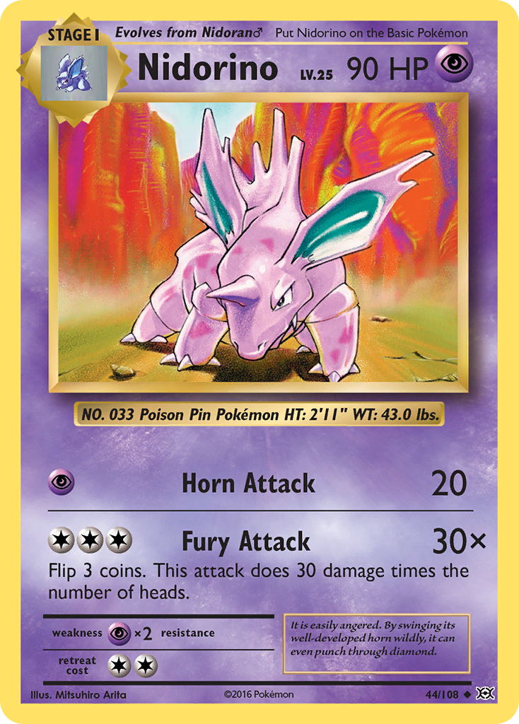 Nidorino (44/108) [XY: Evolutions] | Gamers Paradise