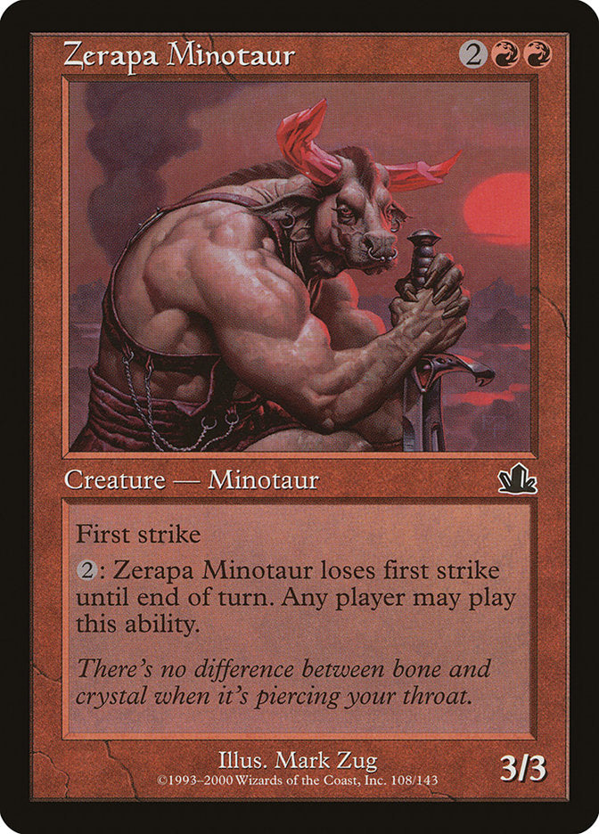 Zerapa Minotaur [Prophecy] | Gamers Paradise