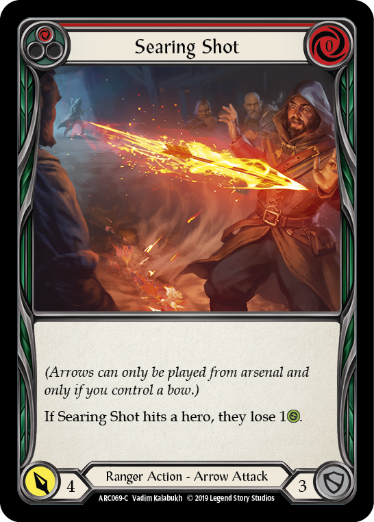 Searing Shot (Red) [ARC069-C] 1st Edition Rainbow Foil | Gamers Paradise