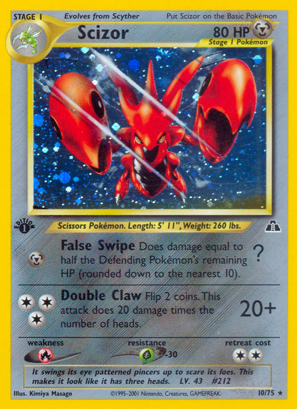 Scizor (10/75) [Neo Discovery 1st Edition] | Gamers Paradise