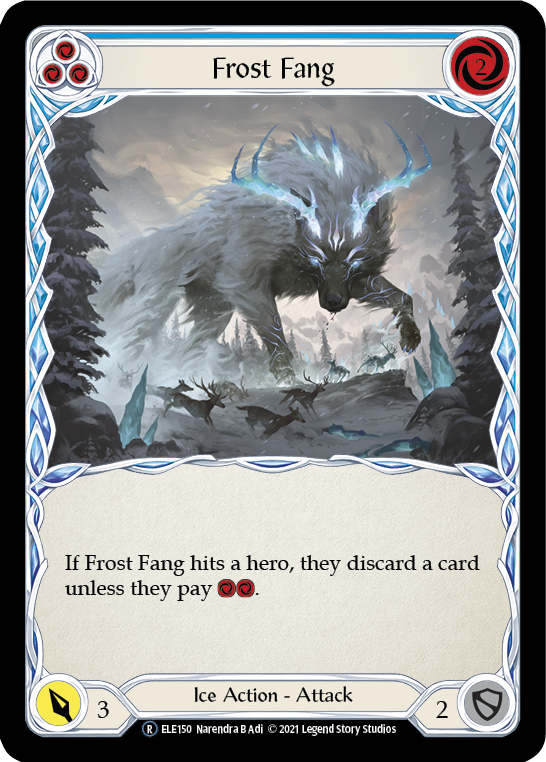 Frost Fang (Blue) [U-ELE150] Unlimited Rainbow Foil | Gamers Paradise