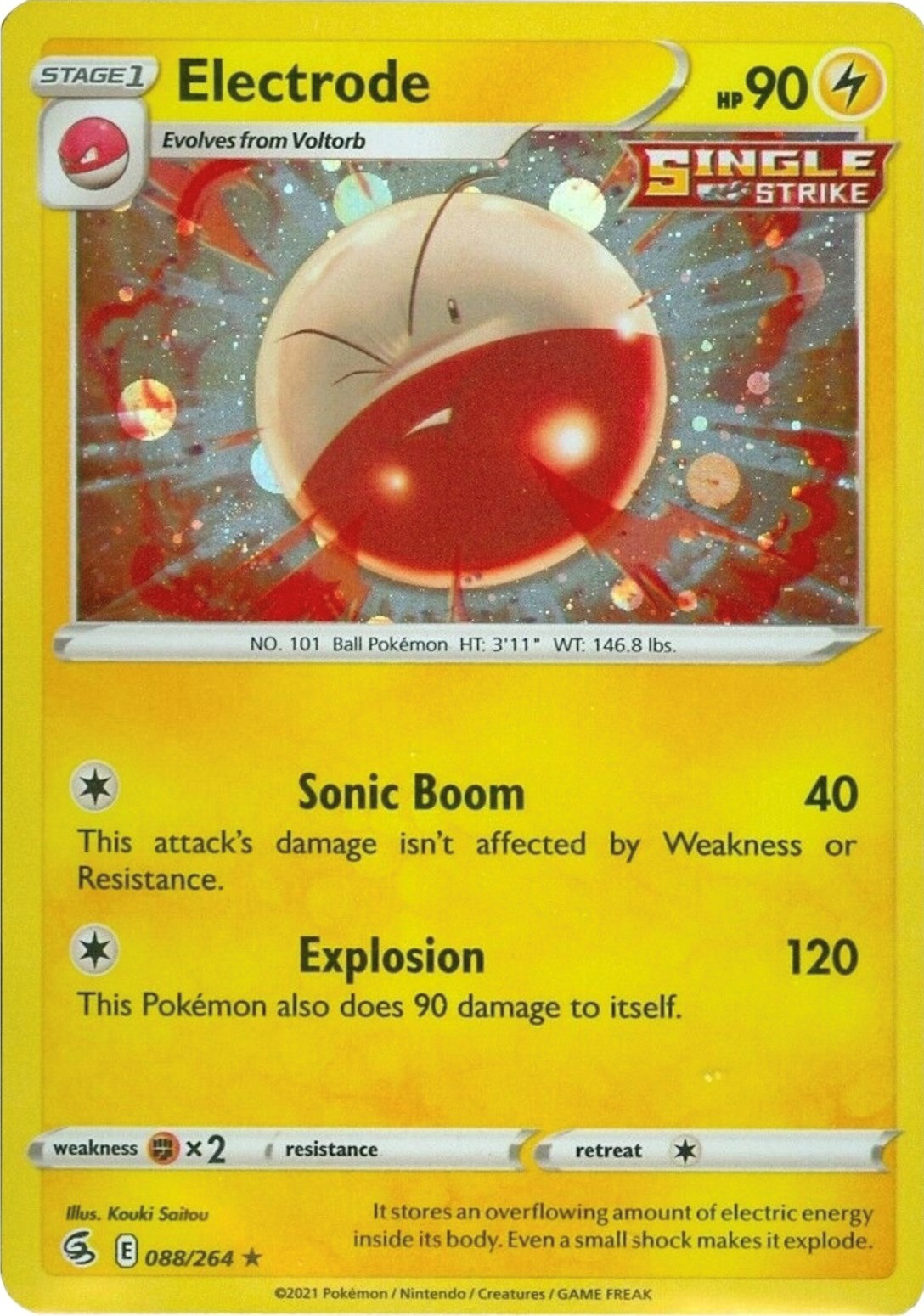 Electrode (088/264) (Cosmos Holo) [Sword & Shield: Fusion Strike] | Gamers Paradise