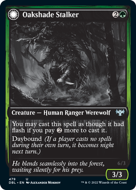 Oakshade Stalker // Moonlit Ambusher [Innistrad: Double Feature] | Gamers Paradise