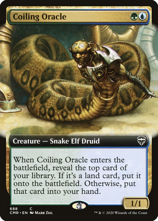 Coiling Oracle (Extended Art) [Commander Legends] | Gamers Paradise