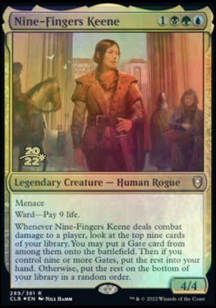 Nine-Fingers Keene [Commander Legends: Battle for Baldur's Gate Prerelease Promos] | Gamers Paradise