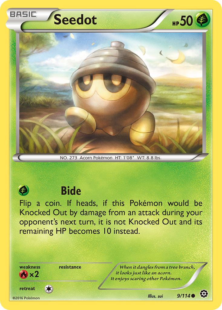 Seedot (9/114) [XY: Steam Siege] | Gamers Paradise