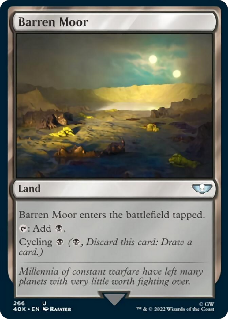 Barren Moor (Surge Foil) [Universes Beyond: Warhammer 40,000] | Gamers Paradise