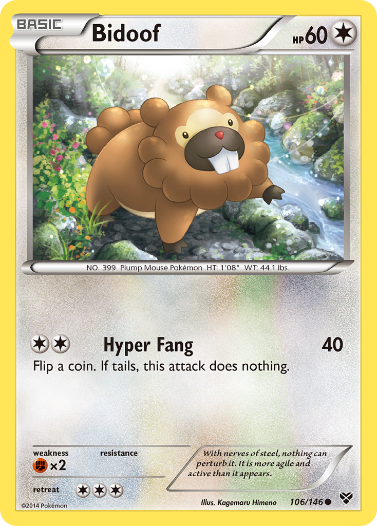 Bidoof (106/146) [XY: Base Set] | Gamers Paradise