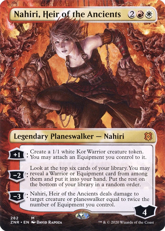 Nahiri, Heir of the Ancients (Borderless) [Zendikar Rising] | Gamers Paradise