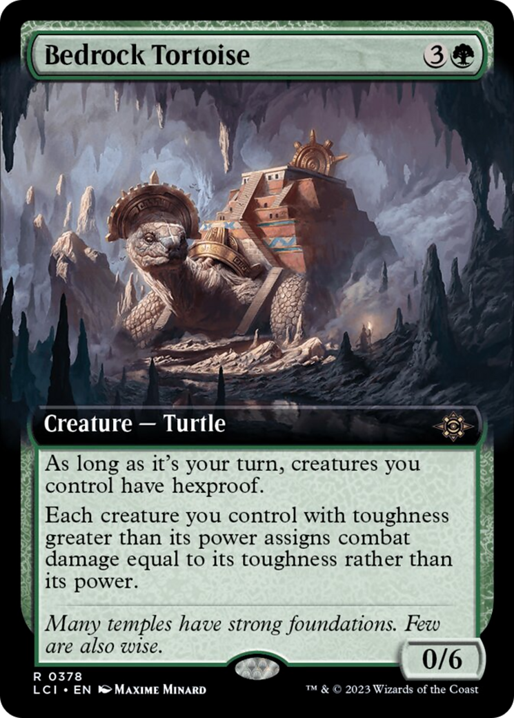 Bedrock Tortoise (Extended Art) [The Lost Caverns of Ixalan] | Gamers Paradise