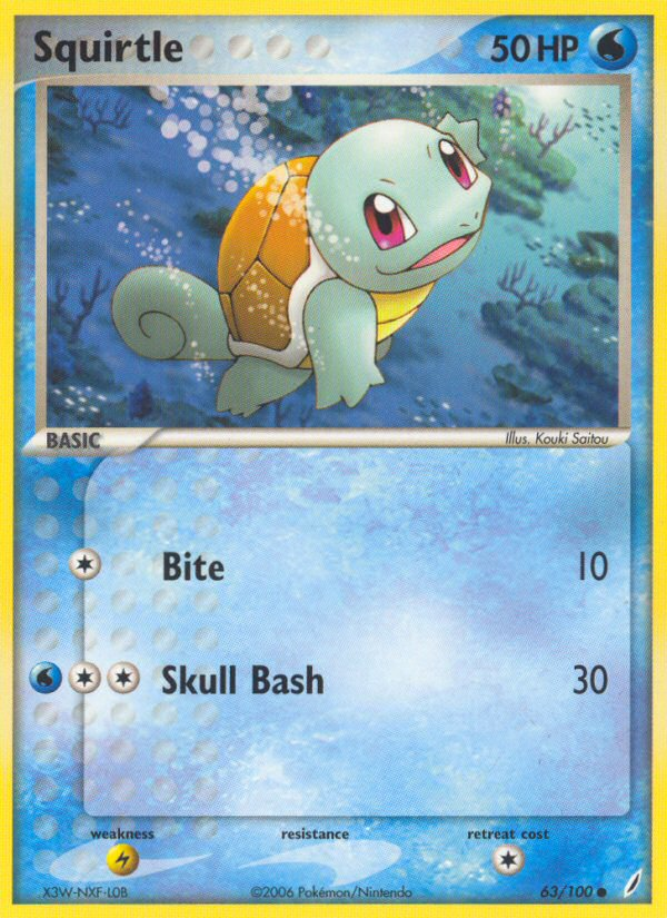 Squirtle (63/100) [EX: Crystal Guardians] | Gamers Paradise