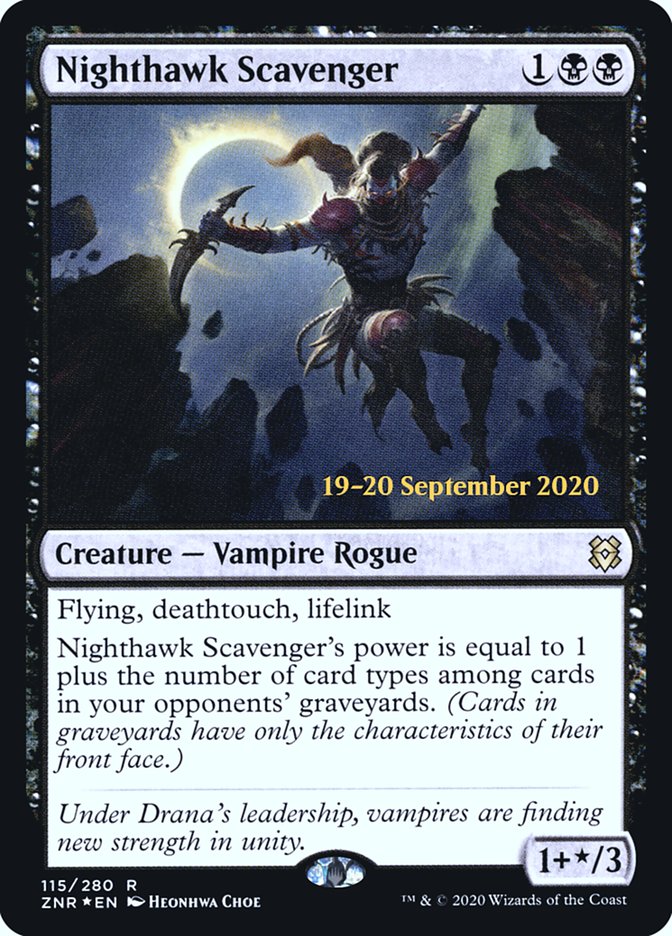 Nighthawk Scavenger [Zendikar Rising Prerelease Promos] | Gamers Paradise