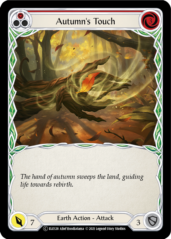 Autumn's Touch (Red) [U-ELE128] Unlimited Rainbow Foil | Gamers Paradise