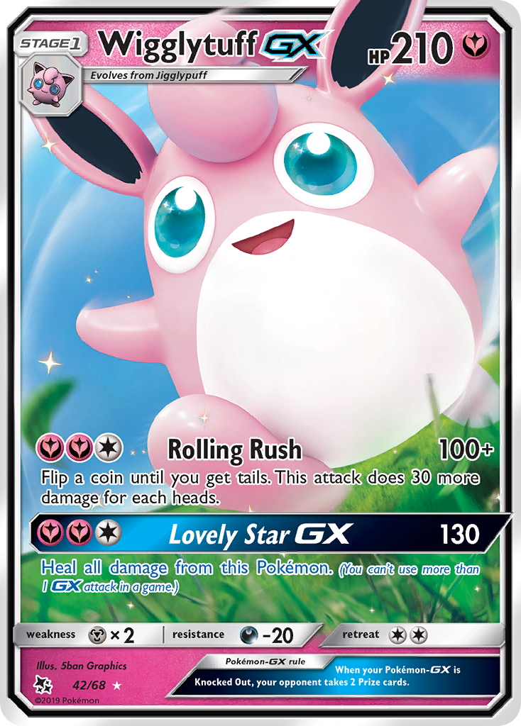 Wigglytuff GX (42/68) [Sun & Moon: Hidden Fates] | Gamers Paradise