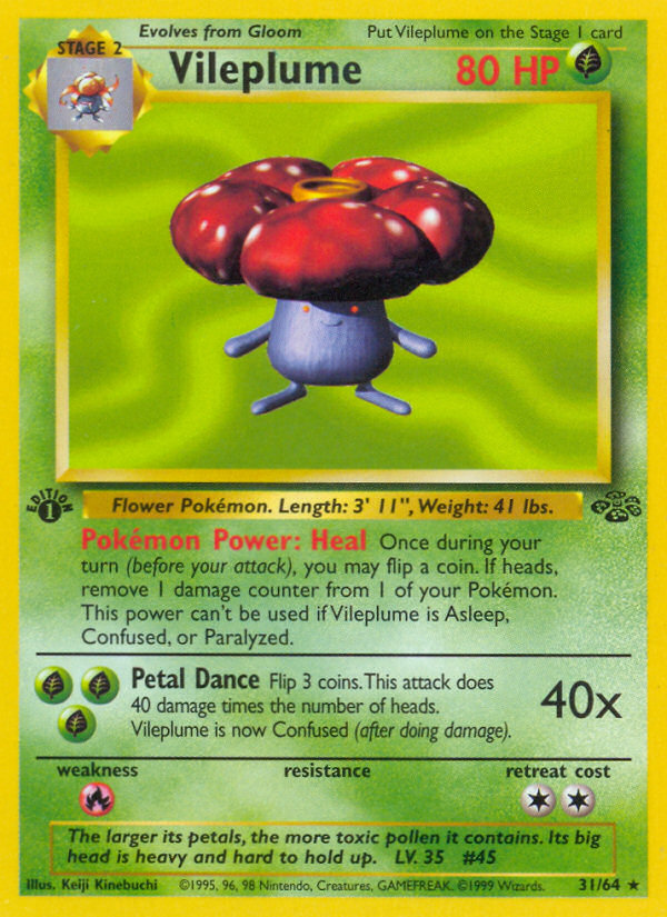 Vileplume (31/64) [Jungle 1st Edition] | Gamers Paradise