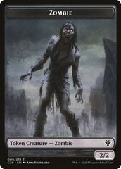 Human Soldier (004) // Zombie Double-Sided Token [Commander 2020 Tokens] | Gamers Paradise