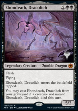 Ebondeath, Dracolich (Promo Pack) [Dungeons & Dragons: Adventures in the Forgotten Realms Promos] | Gamers Paradise