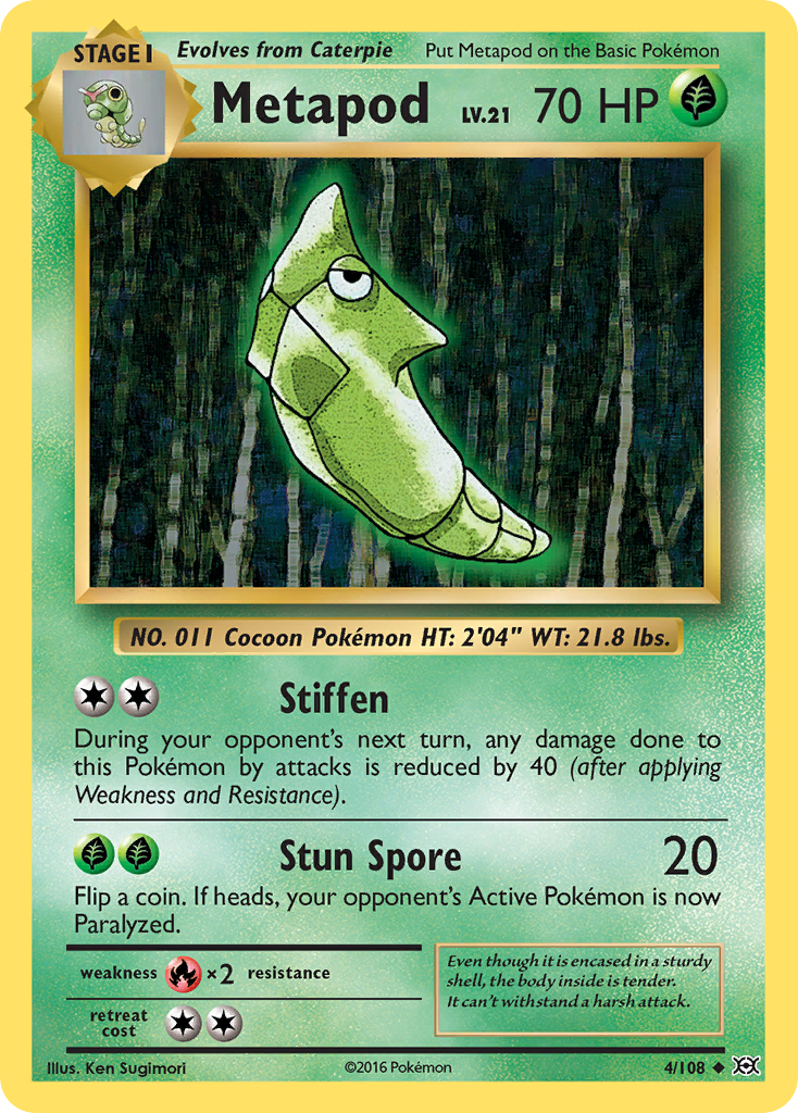 Metapod (4/108) [XY: Evolutions] | Gamers Paradise