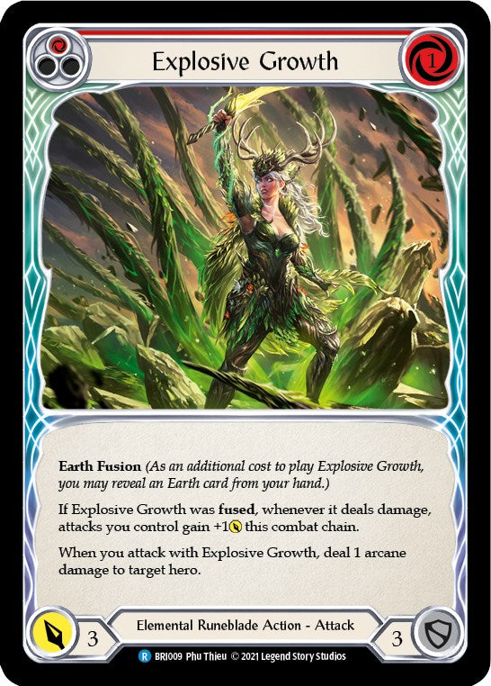 Explosive Growth (Red) [BRI009] (Tales of Aria Briar Blitz Deck)  1st Edition Normal | Gamers Paradise