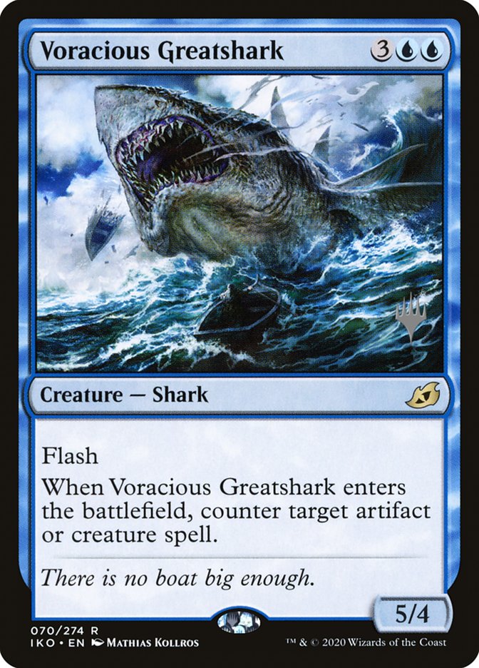 Voracious Greatshark (Promo Pack) [Ikoria: Lair of Behemoths Promos] | Gamers Paradise