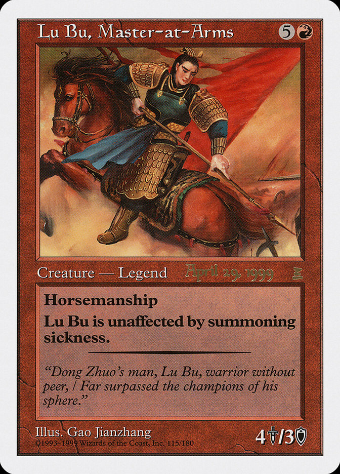 Lu Bu, Master-at-Arms (April 29, 1999) [Portal Three Kingdoms Promos] | Gamers Paradise