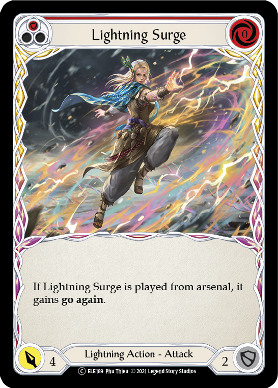 Lightning Surge (Red) [U-ELE189] Unlimited Normal | Gamers Paradise