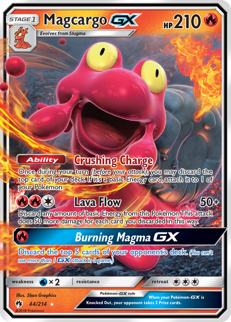 Magcargo GX (44/214) [Sun & Moon: Lost Thunder] | Gamers Paradise