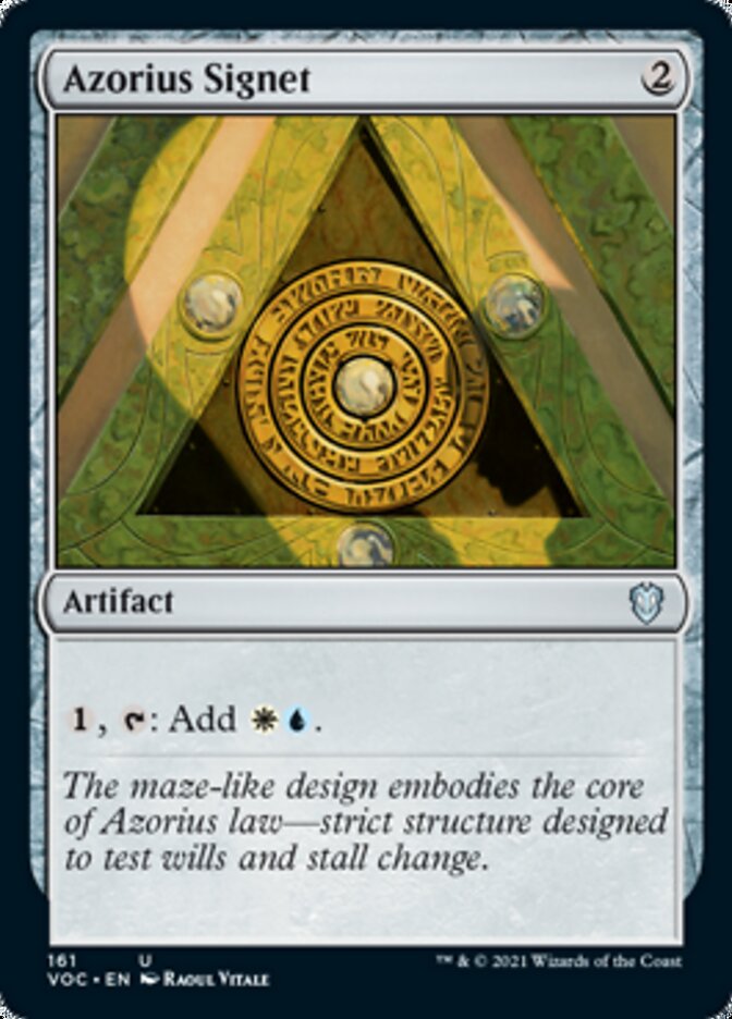 Azorius Signet [Innistrad: Crimson Vow Commander] | Gamers Paradise