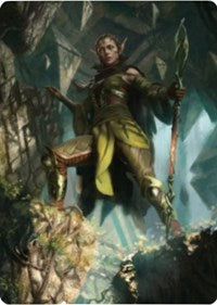 Nissa of Shadowed Boughs 1 Art Card [Zendikar Rising Art Series] | Gamers Paradise