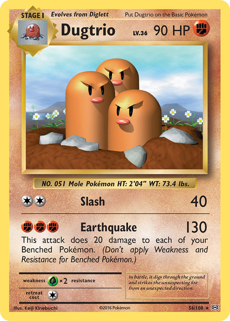 Dugtrio (56/108) [XY: Evolutions] | Gamers Paradise
