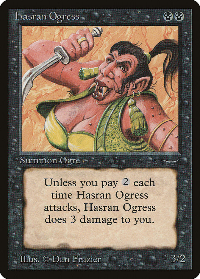 Hasran Ogress (Light Mana Cost) [Arabian Nights] | Gamers Paradise