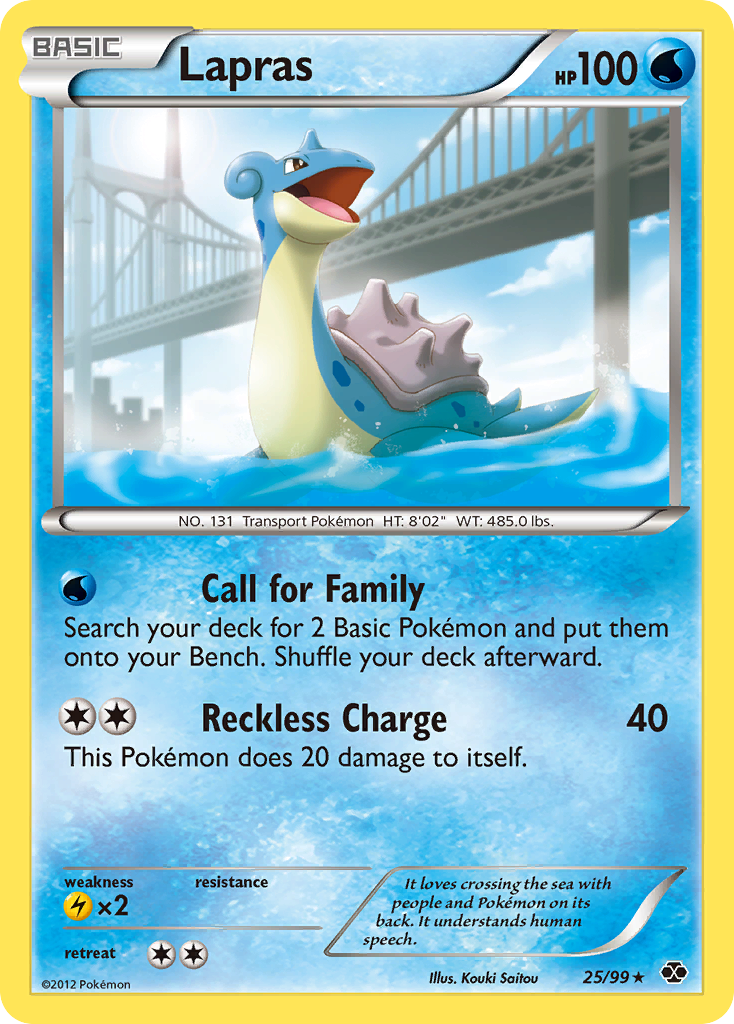 Lapras (25/99) [Black & White: Next Destinies] | Gamers Paradise