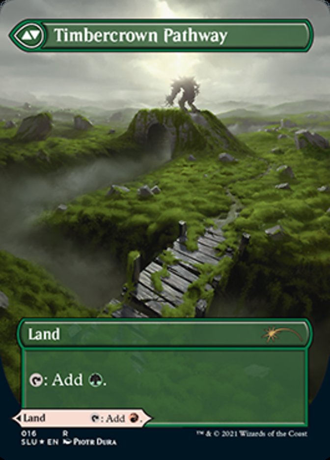 Cragcrown Pathway // Timbercrown Pathway (Borderless) [Secret Lair: Ultimate Edition 2] | Gamers Paradise