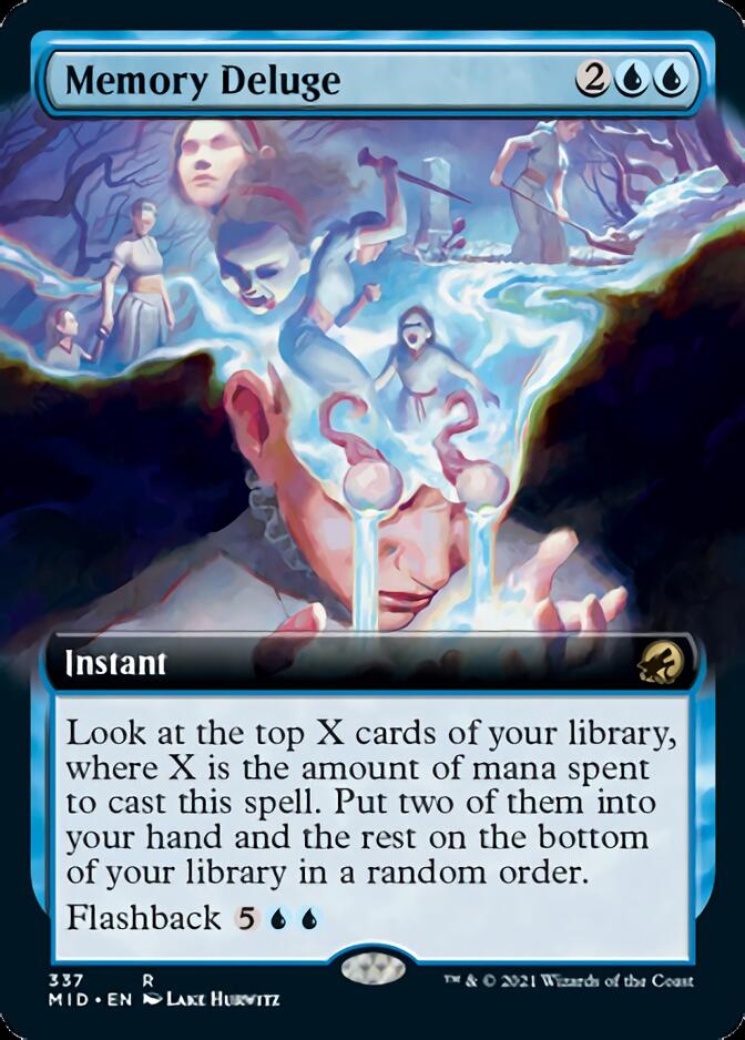 Memory Deluge (Extended Art) [Innistrad: Midnight Hunt] | Gamers Paradise