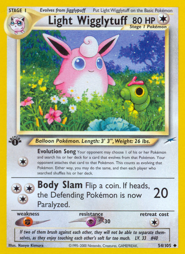 Light Wigglytuff (54/105) [Neo Destiny 1st Edition] | Gamers Paradise