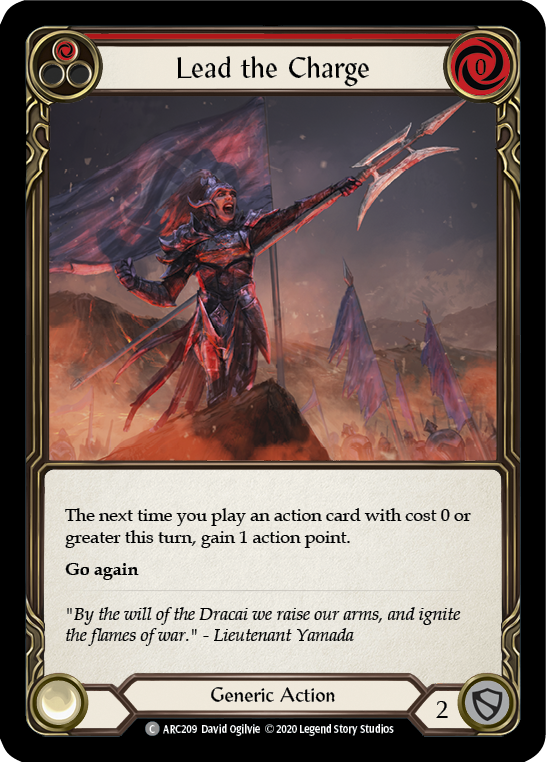 Lead the Charge (Red) [U-ARC209] Unlimited Rainbow Foil | Gamers Paradise