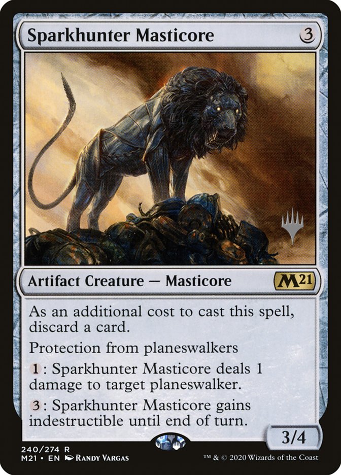 Sparkhunter Masticore (Promo Pack) [Core Set 2021 Promos] | Gamers Paradise