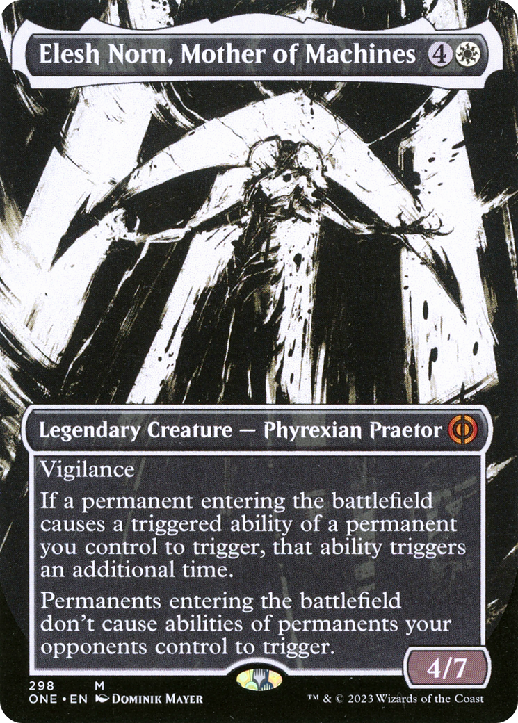 Elesh Norn, Mother of Machines (Borderless Ichor) [Phyrexia: All Will Be One] | Gamers Paradise