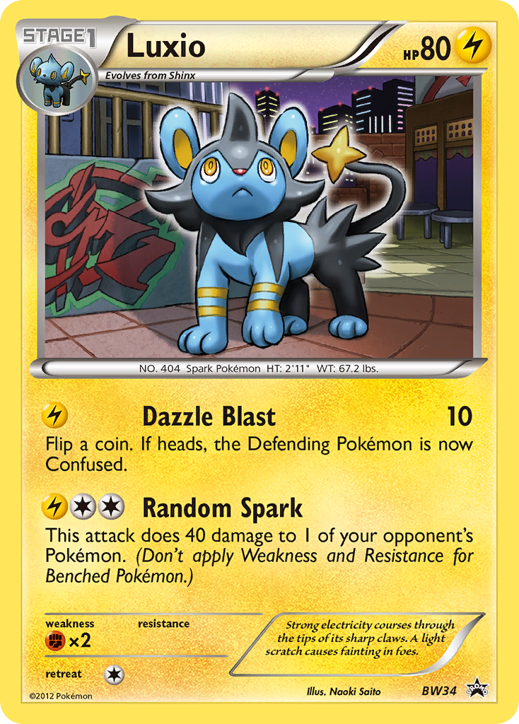 Luxio (BW34) [Black & White: Black Star Promos] | Gamers Paradise