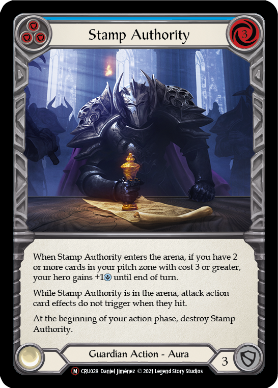 Stamp Authority [U-CRU028-RF] Unlimited Rainbow Foil | Gamers Paradise