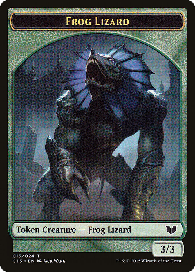 Frog Lizard // Germ Double-Sided Token [Commander 2015 Tokens] | Gamers Paradise