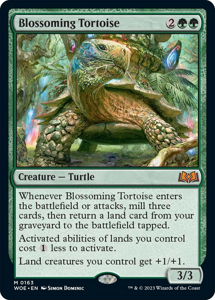 Blossoming Tortoise [Wilds of Eldraine] | Gamers Paradise