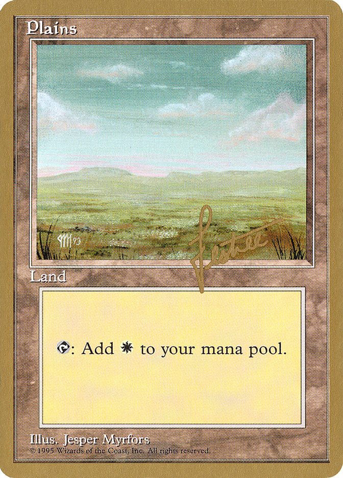 Plains (bl364) (Bertrand Lestree) [Pro Tour Collector Set] | Gamers Paradise