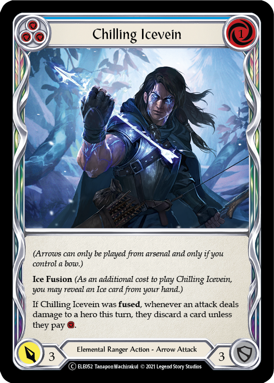 Chilling Icevein (Blue) [U-ELE052] Unlimited Rainbow Foil | Gamers Paradise