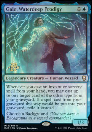Gale, Waterdeep Prodigy [Commander Legends: Battle for Baldur's Gate Prerelease Promos] | Gamers Paradise